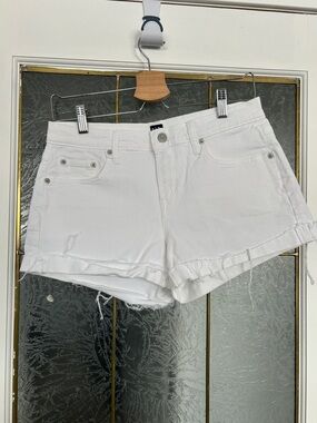 GAP White Frayed Hem Women's Denim Shorts